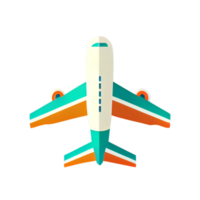 Modern flat design of Transport public transportable plane for transportation in city. png