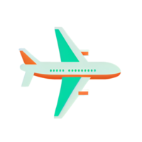 Modern flat design of Transport public transportable plane for transportation in city. png