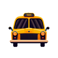 moderno diseño plano de transporte público taxi transportable para el transporte en la ciudad. png