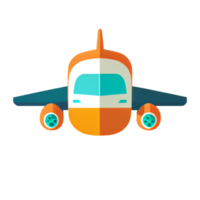 Modern flat design of Transport public transportable plane for transportation in city. png