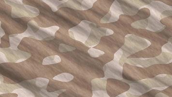 fond de camouflage de l'armée du désert. texture de vêtements de camouflage militaire. uniforme de combat sans couture. video