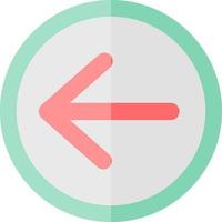 Arrow Left Vector Icon Design