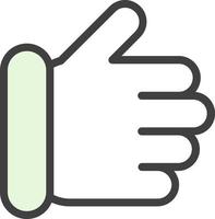 Thumbs Up Vector Icon Design