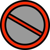 Slash Vector Icon Design