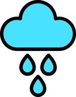 Rain Vector Icon Design