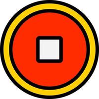 Stop Vector Icon Design