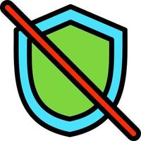 Shield Off Vector Icon Design