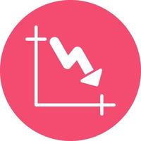 Trending down Vector Icon Design