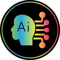 Artificial Consciousness Vector Icon Design