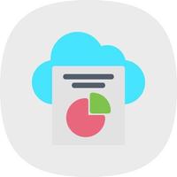 Cloud Reporting Vector Icon Design