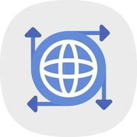 diseño de icono de vector de infraestructura global