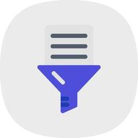 Data Filtering Vector Icon Design