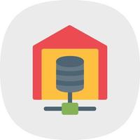 Data Warehouse Vector Icon Design
