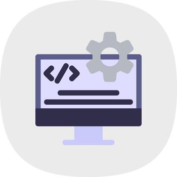 diseño de icono de vector de ingeniería de código