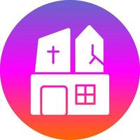 Ghost Castle Vector Icon Design