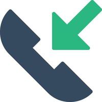 Incoming Call Vector Icon Design