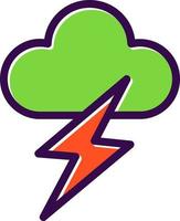 Lightning Vector Icon Design