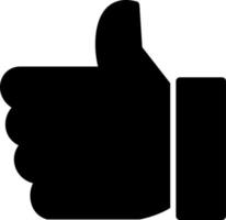 Thumbs Up Vector Icon Design