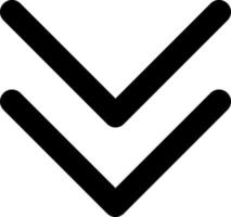 Chevrons Down Vector Icon Design