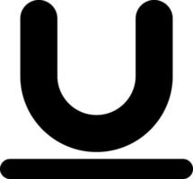 Underline Vector Icon Design