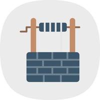 Water Well Vector Icon Design