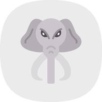 diseño de icono de vector de mamut