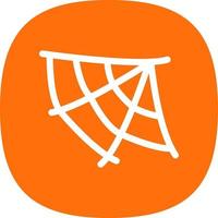 Spider Web Vector Icon Design