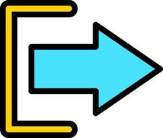 Log Out Vector Icon Design