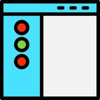 Sidebar Vector Icon Design
