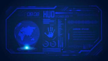 Modern HUD Technology Screen Background vector