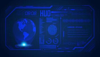 Modern HUD Technology Screen Background vector