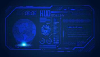 Modern HUD Technology Screen Background vector