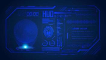 Modern HUD Technology Screen Background vector