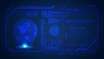 Modern HUD Technology Screen Background vector