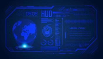 Modern HUD Technology Screen Background vector