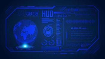 Modern HUD Technology Screen Background vector