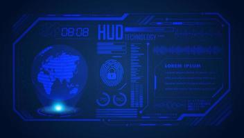 Modern HUD Technology Screen Background vector