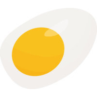 Half boiled chicken egg png