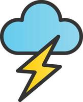 Lightning Vector Icon Design