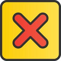 Square x Vector Icon Design