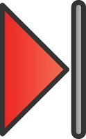 Skip Vector Icon Design