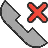 Missed call Vector Icon Design