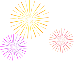 Fireworks New Year Element png