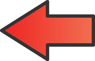 Left Vector Icon Design