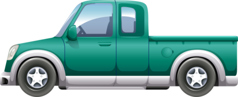 Green pickup truck png