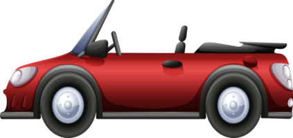 Red nice cabriolet png