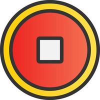 Stop Vector Icon Design
