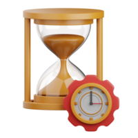 3d rendering time management isolated useful for marketing, advertising, advertisement and promotion png