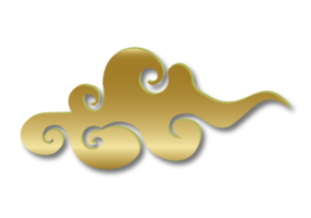 vetor de ornamento de nuvem chinês tradicional abstrato. dia de imlek de elemento de nuvem para seu design de mídia social. png