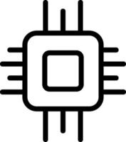 Cpu Vector Icon Design